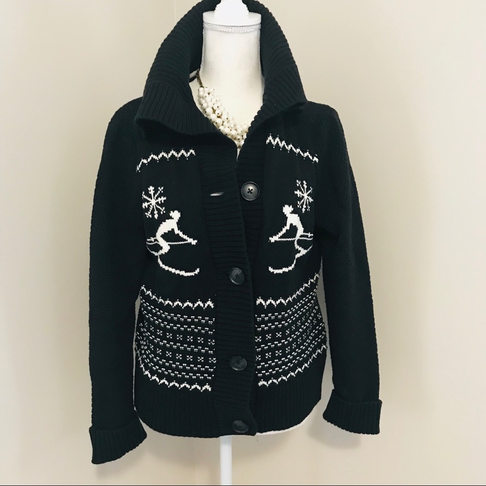 Bass Skier Cardigan Sweater